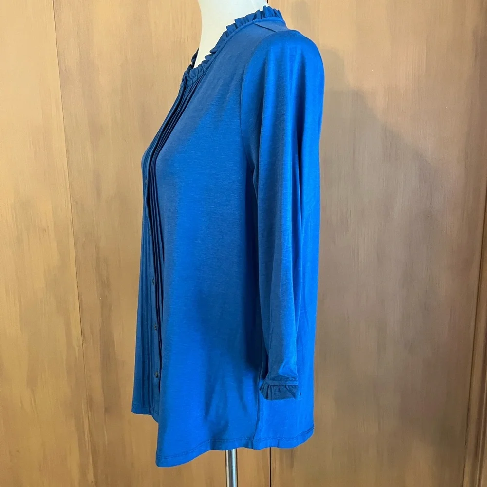 Lands’ End 3/4 sleeve knit top, small, nwt - Picture 3 of 8